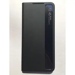 Оригінальний чохол-книжка Clear View Smart Cover для Samsung Galaxy S21+ Black (EF-ZG996CBEGRU) - мініатюра 4