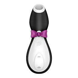Вакуумний кліторальний стимулятор Satisfyer Penguin чорний - мініатюра 2