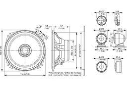 Компонентна автоакустика Kenwood KFC-XS1704 [61865] - мініатюра 6