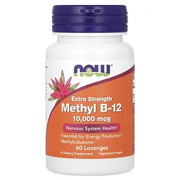 Фолиевая Кислота и Витамин В12 Methyl B-12 10000мкг - 60 леденцов