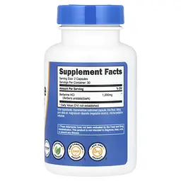 Берберин Nutricost Berberine 1200 мг 60 капсул - мініатюра 2
