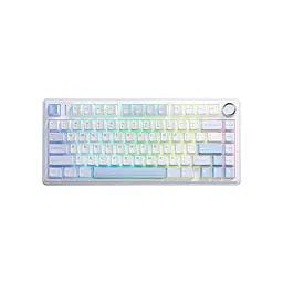 Клавіатура Aula F75 Gasket Greywood V3 switch Hot-Swap PBT Wireless/Bluetooth/USB Blue (6948391208633)