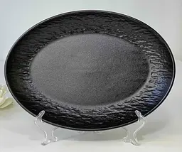 Тарілка-блюдо 30,5x21,5x4 "Чорний обеліск"