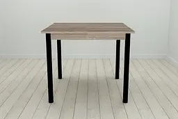 Стіл кухонний Ferrum-decor Агата 75x80x80 Чорний ДСП Сонома Трюфель 16мм (FRD-106256)