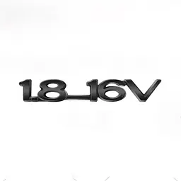 Емблема напис 1.8-16V Чорна 13х85 мм (Завод) - мініатюра 2