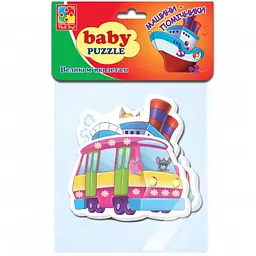 Бебі пазли Vladi Toys Малюк зможе Машини-помічники 15 елементів (VT1106-78) - мініатюра 2