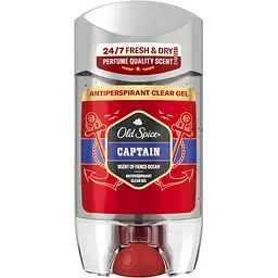 Прозорий гелевий антиперспірант Old Spice Captain 70 мл