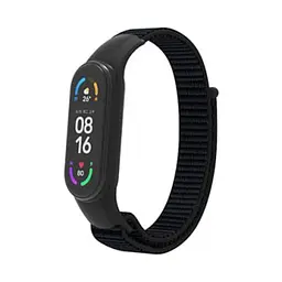 Ремінець Nylon Mi Band 3/4/5/6/7 Black ( 05 )