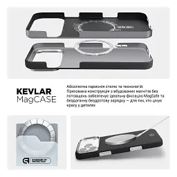 Чохол ArmorStandart BlackIcon Aramid Plain MagCase для Apple iPhone 18 Pro Max Black - мініатюра 8