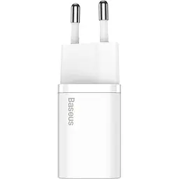 Зарядний пристрій Baseus Super Si Quick Charger 1C 20W EU white (CCSUP-B02) - мініатюра 2