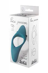 Ерекційне кільце з вібрацією Lola Games Pure Passion Stardust 13 см зелений - мініатюра 4