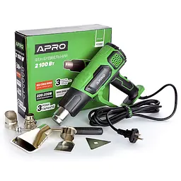 Фен будівельний Apro F2100 3 режими 60/60-350/60-600°C 2100 Вт 30412 - мініатюра 4