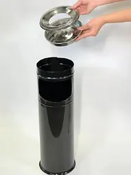 Підлогова урна з попільничкою Maxiflow чорна 19х60 см (4418.1960S.102.00) - мініатюра 8