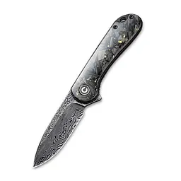 Нож складной карманный Civivi Elementum, (7.5 см) Damascus / Carbon Fiber серый