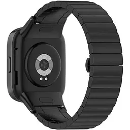 Ремінець DK Metal Link Steel Watch Band для Xiaomi Redmi Watch 3 (black) - мініатюра 4