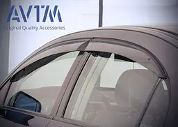 Дефлектори вікон вітровики Honda Civic седан 2006-2012 (08R04SNB602) 4 шт - мініатюра 2