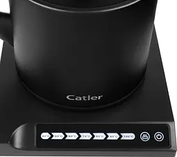 Catler Електрочайник 0.6л, Strix, заварник, нерж. сталь, підтримка температури, сенс. керув., чорний - мініатюра 10