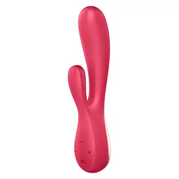 Смарт вібратор-кролик Satisfyer Mono Flex Red, 2 мотори, керування через інтернет - мініатюра 2