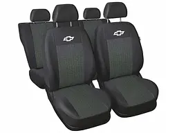 Чохли для сидінь модельні Chevrolet Aveo Т250 ZAZ VIDA 2002-2012 Чорно-Сірі