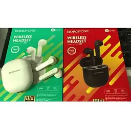 Бездротові навушники Borofone BE49 Serenity TWS Wireless BT Headset білі - мініатюра 4