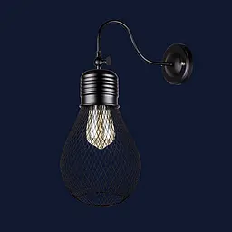 Світильники бра в стилі лофт Levistella 907W007F3-1 BK
