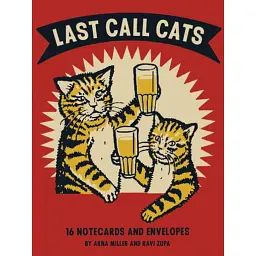 Набір картонних карток для вивчення англійської мови Last Call Cats Notecards - Арна Міллер - мініатюра 1