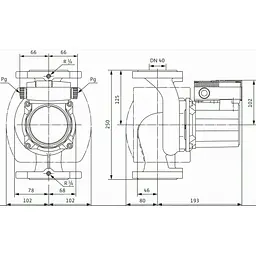 Циркуляційний насос Wilo TOP-Z 40/7 EM RG (2046637) - мініатюра 2