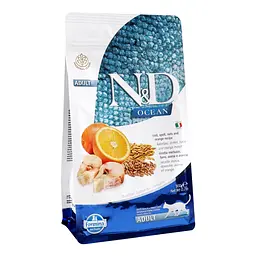 Сухий корм для котів Farmina N&D Ocean Ancestral Adult, тріска та апельсин, 300 г - мініатюра 2