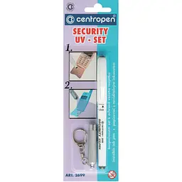 Маркер перманентний Centropen Security UV-Pen для прихованого маркування з ліхтариком 0.6-1 мм (2699/1/BL) - мініатюра 2