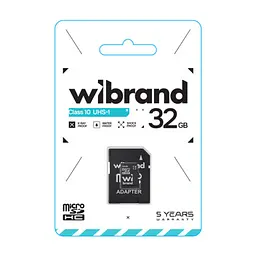 Карта пам'яті Wibrand 32GB microSD class 10 UHS-I (WICDHU1/32GB-A) - мініатюра 2