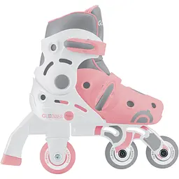 Роликові ковзани Globber Learning Skates 2 в 1 р.30-33 пастельно-рожеві (783-210) - мініатюра 12