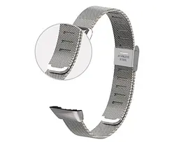 Міланський металевий ремінець Mijobs для фітнес браслета Huawei Honor Band 6 Silver - мініатюра 3