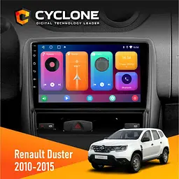 Штатна магнітола Renault Duster 2010-2015 Cyclone C9-001 2x32 CPL Cyclone (НФ-00003197)