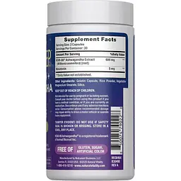 Мелатонін з ашвагандою Natural Vitality CALM Sleep Melatonin + Ashwagandha KSM-66 60 капсул - мініатюра 2