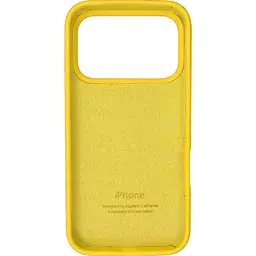Чохол Silicone Case для Apple iPhone 17 Pro Yellow AA [145181] - мініатюра 2