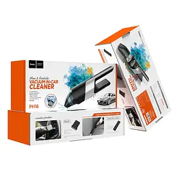 Портативний пилосос Hoco PH16 Azure portable car vacuum cleaner Black / Silver - мініатюра 6