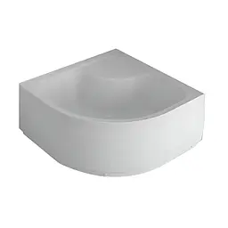 Душовий піддон Mixxus Strong високий ST01-90x90x40 з сифоном напівкруглий діаметр зливу 52 мм MI8160, Білий
