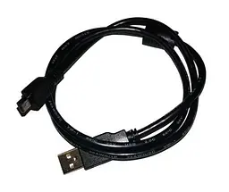 Кабель USB 2.0 AM - miniUSB (5P), 0.8 м, чорний, Atcom (3793)