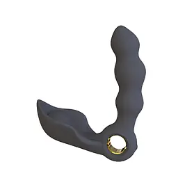 Стимулятор простати Boss Series Angelo Male Prostate Triple, 13.7 см чорний