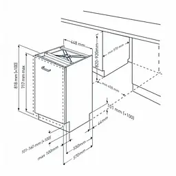 Вбудована посудомийна машина Beko BDIS36020 - мініатюра 6