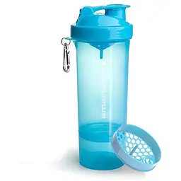 Шейкер спортивний SmartShake Slim 500 мл Neon Blue (10253101)