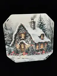 Подарункова коробка квадратна (ХДФ) 19x19x10 см. №28