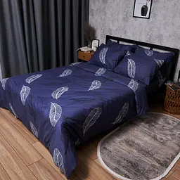 Комплект постільної білизни Moon&Star Микросатин Premium Night Feathers Двоспальний 175х210 наволочки 2х50х70