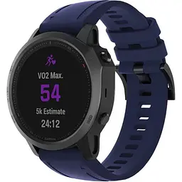 Ремінець ArmorStandart Silicon для Garmin 20mm Dark Blue (ARM60810) [141554] - мініатюра 2