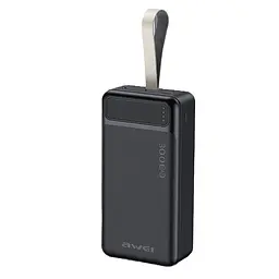 УМБ портативний зарядний акумулятор POWER BANK швидка зарядка 22,5W 30000mah повербанк AWEI P90K - мініатюра 4