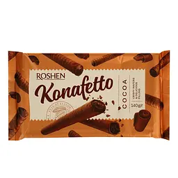 Трубочки вафельні Roshen Konafetto Какао 140 г (856074)