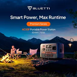 Зарядна станція BLUETTI 700W AC50P / 700 Вт / 504 Вт/ч / LiFePO4 (AC50P) UA - мініатюра 10