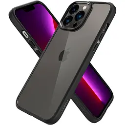 Оригінальний протиударний чохол Spigen Ultra Hybrid для iPhone 13 Pro Max (6.7") Matte Black (ACS03205) - мініатюра 10