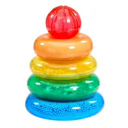Сенсорний конструктор Jelly Blox серії Lil Jellies Пірамідка-кольоринка (937837) - мініатюра 2