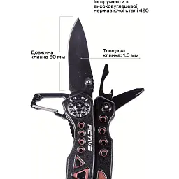 Мультитул Active Micro Tool Black - мініатюра 6